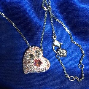 Swarovski Pink Heart Necklace
